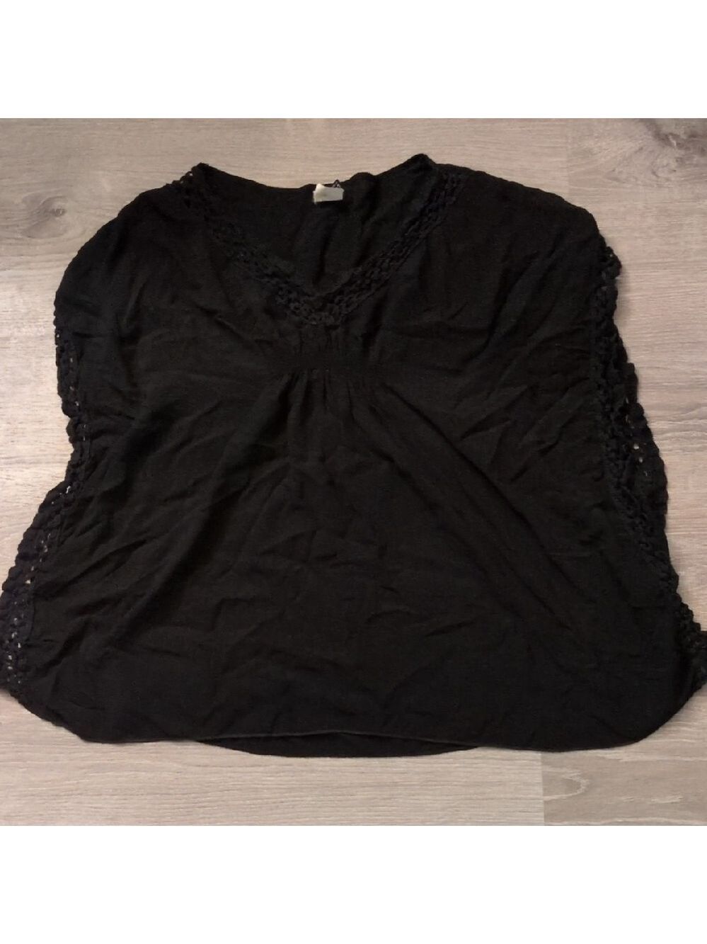 Becca By Rebecca Virtue Black Swim Coverup Size Med/Large